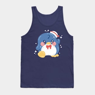 Kawaii Tuxedo Penguin Art Tank Top